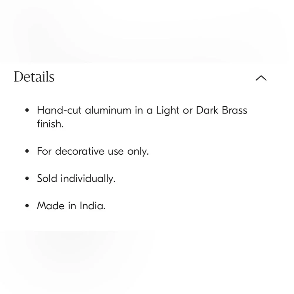 West elm organic metal decorative collection